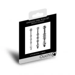 Ouch! Kit 3 Plugs Urétraux Métallique 3 Perles 58 Mm -Sextoy Soldes 3 plugs uretral metallique 3 perles 58 mm 03