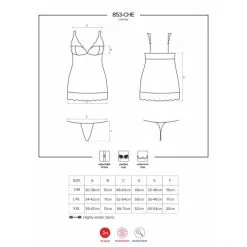 Obsessive Nuisette 853-CHE -Sextoy Soldes 853 che 1 nuisette noir 5