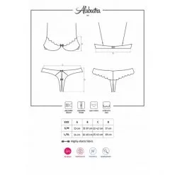 Obsessive Lingerie Alabastra Set -Sextoy Soldes alabastra ob1326 blanc 05