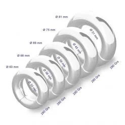 Shots Toys Anneau Ball Stretchers Métallique & Magnétique Round Ball 10 Shots Toys Anneau Ball Stretchers Métallique & Magnétique Round Ball -Sextoy Soldes anneau cockring metallique magnetique round ball 33 mm 05