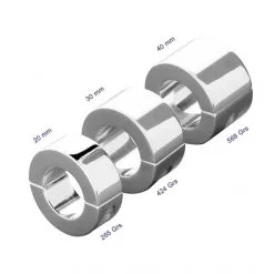Shots Toys Anneau Ball Stretchers Métallique Steel Ball -Sextoy Soldes anneau cockring metallique magnetique steel ball 20 mm 05