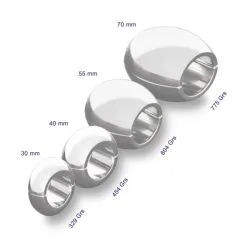Shots Toys Anneau Ball Stretchers Métallique Oval Ball 12 Shots Toys Anneau Ball Stretchers Métallique Oval Ball -Sextoy Soldes anneau cockring metallique oval ball 30 mm 06