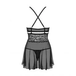 Obsessive Babydoll 838-BAB -Sextoy Soldes babydoll 838 bab noir 4