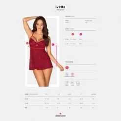Obsessive Babydoll Ivetta -Sextoy Soldes babydoll ivetta 05