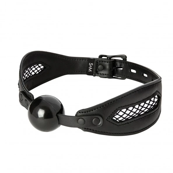 Sex And Mischief Bâillon Boule Fishnet 1 Sex And Mischief Bâillon Boule Fishnet