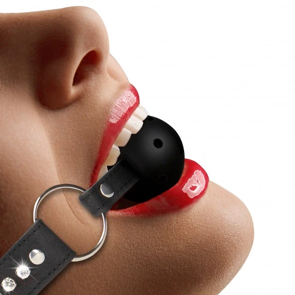 Ouch! Bâillon Boule Respirant Diamonds 2 Ouch! Bâillon Boule Respirant Diamonds – Image 2