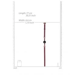 Ouch! Bâillon Boule Respirant Halo -Sextoy Soldes baillon boule respirant halo ouch bordeaux 04