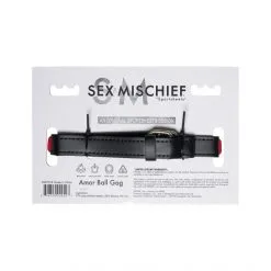 Sex And Mischief Bâillon Rouge Amor Ball Gag -Sextoy Soldes baillon rouge amor ball gag 07