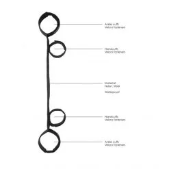 Ouch! Barre D'Écartement Avec Menottes -Sextoy Soldes barre ecartement avec menottes 5