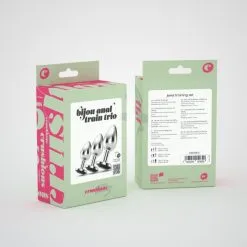 Crushious Kit 3 Plugs Bijou Anal Train Trio -Sextoy Soldes bijou anal train trio crushious noir 05