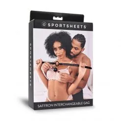 Sportsheets Bâillon-Boule Ou Anneau Interchangeable Gag Saffron -Sextoy Soldes billon boule ou anneau interchangeable saffron 05