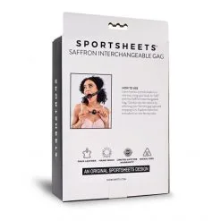 Sportsheets Bâillon-Boule Ou Anneau Interchangeable Gag Saffron -Sextoy Soldes billon boule ou anneau interchangeable saffron 06