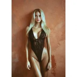 LEG AVENUE Body Dentelle Florale Avec Laçage 7 LEG AVENUE Body Dentelle Florale Avec Laçage -Sextoy Soldes body dentelle florale avec lacage leg avenue noir 04