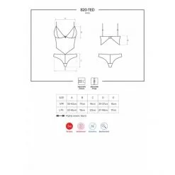 Obsessive Body 820-TED -Sextoy Soldes body obsessive noir 820 grille tailles