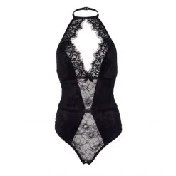 LEG AVENUE Body Velours Et Dentelle -Sextoy Soldes body velours et dentelle leg avenue noir3