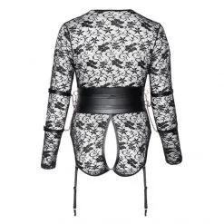 Cottelli Bondage Body Ouvert Grande Taille Dentelle Et Menottes -Sextoy Soldes body ouvert grande taille cottelli bondage 04