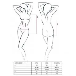 Passion Body à Jarretelles Lumia -Sextoy Soldes body porte jarretelles passion tailles