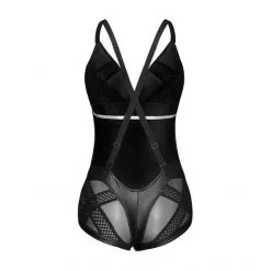 Noir Handmade Combishort Promiscous F107 - 3XL -Sextoy Soldes body promiscous f107 noir handmade 4