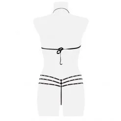 Grey Velvet Ensemble Body Résilles 3 Pièces -Sextoy Soldes body resille 3pieces grey velvet 6