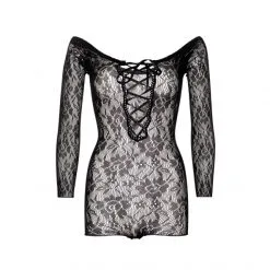 LEG AVENUE Body Sans Couture En Dentelle -Sextoy Soldes body seamless lace romper noir 3