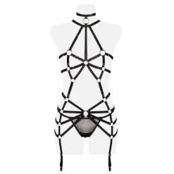 Grey Velvet Ensemble Body Harnais Et String 10 Grey Velvet Ensemble Body Harnais Et String -Sextoy Soldes body string harnais grey velvet 5