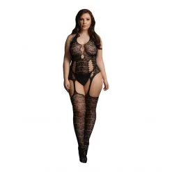 LE DÉSIR Bodystocking Lace Suspender Queen Size