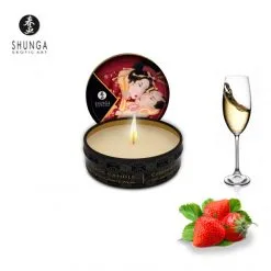 RUE DES PLAISIRS Coffret Coquin Saint-Valentin 25 RUE DES PLAISIRS Coffret Coquin Saint-Valentin -Sextoy Soldes bougie mini shunga fraise vin