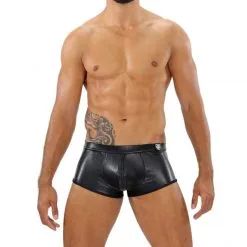 TOF Paris Boxer Fetish Full-Zip -Sextoy Soldes boxer fetish fullzip noir 03