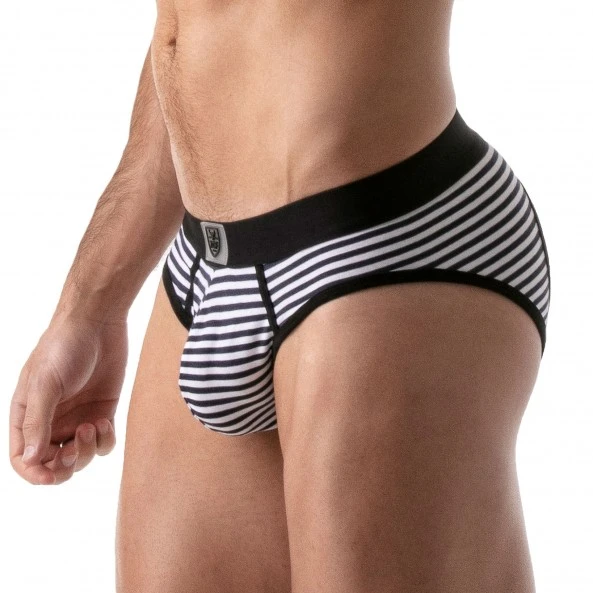 TOF Paris Brief Stripes Push-Up Bottomless 2 TOF Paris Brief Stripes Push-Up Bottomless – Image 2