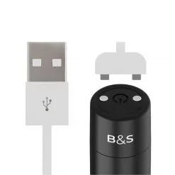 Black&silver Bullet Kailan 2 Rechargeable -Sextoy Soldes bullet kailan noir 03