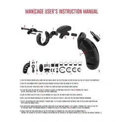 MAN CAGE Cage à Pénis Chastity Avec Electro-Stimulation -Sextoy Soldes cage a penis chastity avec electro stimulation 04