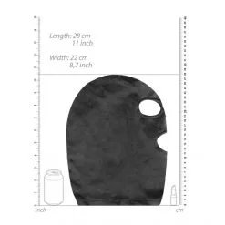 Ouch! Cagoule Ouverture Yeux Et Bouche Velvet -Sextoy Soldes cagoule ouverture yeux et bouche vv 06