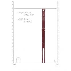 Ouch! Ceinture Taille Halo -Sextoy Soldes ceinture halo ouch bordeaux 04