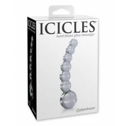 Icicles Chapelet Anal En Verre N°66 -Sextoy Soldes chapelet anal icicles no66 transparent 03
