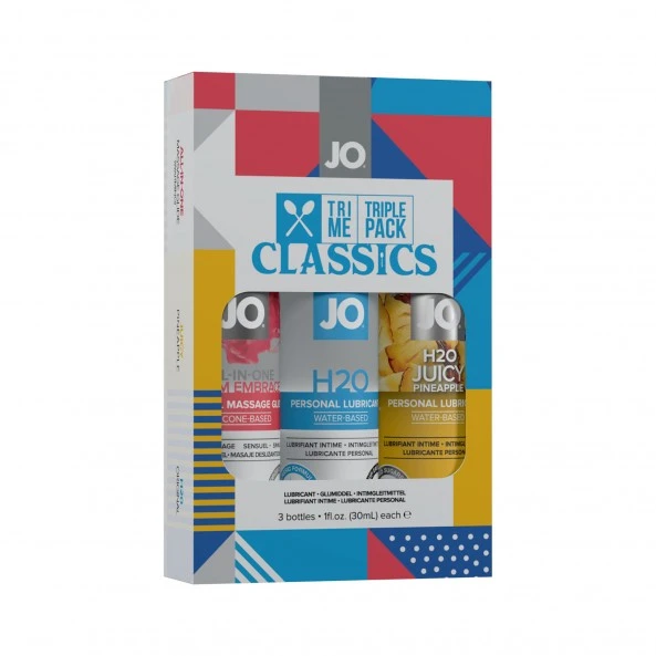 System Jo Coffret 3 Lubrifiants Tri Me Classics 1 System Jo Coffret 3 Lubrifiants Tri Me Classics