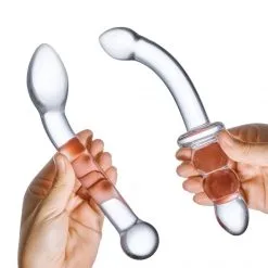 GLÄS Coffret 2 Double Dong G-Spot Pleasure 11 GLÄS Coffret 2 Double Dong G-Spot Pleasure -Sextoy Soldes coffret 2 doubledong g spot pleasure 03