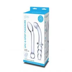 GLÄS Coffret 2 Double Dong G-Spot Pleasure 17 GLÄS Coffret 2 Double Dong G-Spot Pleasure -Sextoy Soldes coffret 2 doubledong g spot pleasure 09