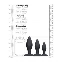 Ouch! Coffret 3 Plugs Anal Apex -Sextoy Soldes coffret 3 plug anal apex 09