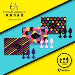 FeelzToys Coffret 3 Plugs Anal Bibi -Sextoy Soldes coffret 3 plugs anal bibi noir 5