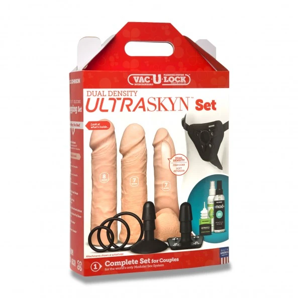 Doc Johnson Coffret Gode Ceinture Vac-U-Lock UltraSkyn Set 5 Doc Johnson Coffret Gode Ceinture Vac-U-Lock UltraSkyn Set – Image 5