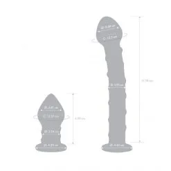 GLÄS Coffret Plug Anal & Dong Pénétration Swirly 15 GLÄS Coffret Plug Anal & Dong Pénétration Swirly -Sextoy Soldes coffret plug anal dong penetration swirly 07