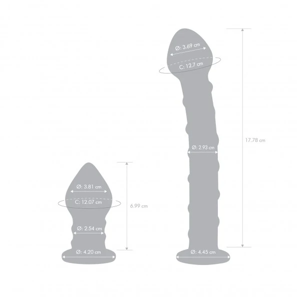 GLÄS Coffret Plug Anal & Dong Pénétration Swirly 7 GLÄS Coffret Plug Anal & Dong Pénétration Swirly – Image 7