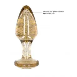 Ouch! Coffret Plugs Anaux Glitter Acrylique -Sextoy Soldes coffret plug anal acrylic gold 05