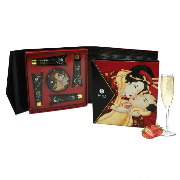 Shunga Kit Secret De Geisha Vin Pétillant Fraise 2 Shunga Kit Secret De Geisha Vin Pétillant Fraise – Image 2