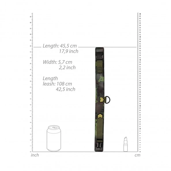 Ouch! Collier Avec Laisse Army Theme 3 Ouch! Collier Avec Laisse Army Theme – Image 3
