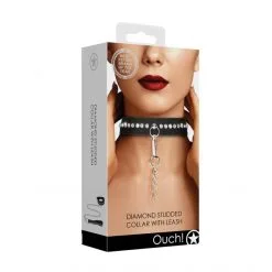 Ouch! Collier Avec Laisse Diamonds -Sextoy Soldes collier laisse diamonds ouch 06