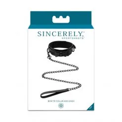 Sportsheets Collier Laisse Nœud Papillon Sincerely -Sextoy Soldes collier et laisse noeud papillon sincerely 06