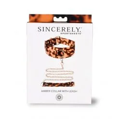 Sportsheets Collier Laisse Ajustable Amber -Sextoy Soldes collier laisse ajustable amber 04