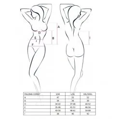 Passion Corset Et String Paloma 5 Passion Corset Et String Paloma -Sextoy Soldes corset et string paloma passion blanc tailles