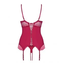Obsessive Guêpière Rosalyne -Sextoy Soldes corset rosalyne cerise obsessive 04
